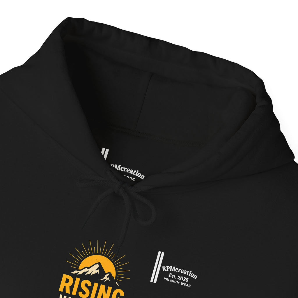 Rising Sun Hoodie with Money Bow Design | Cozy Unisex Sweatshirt for Chill Days, Gift for Friends, Streetwear, Spring Fashion