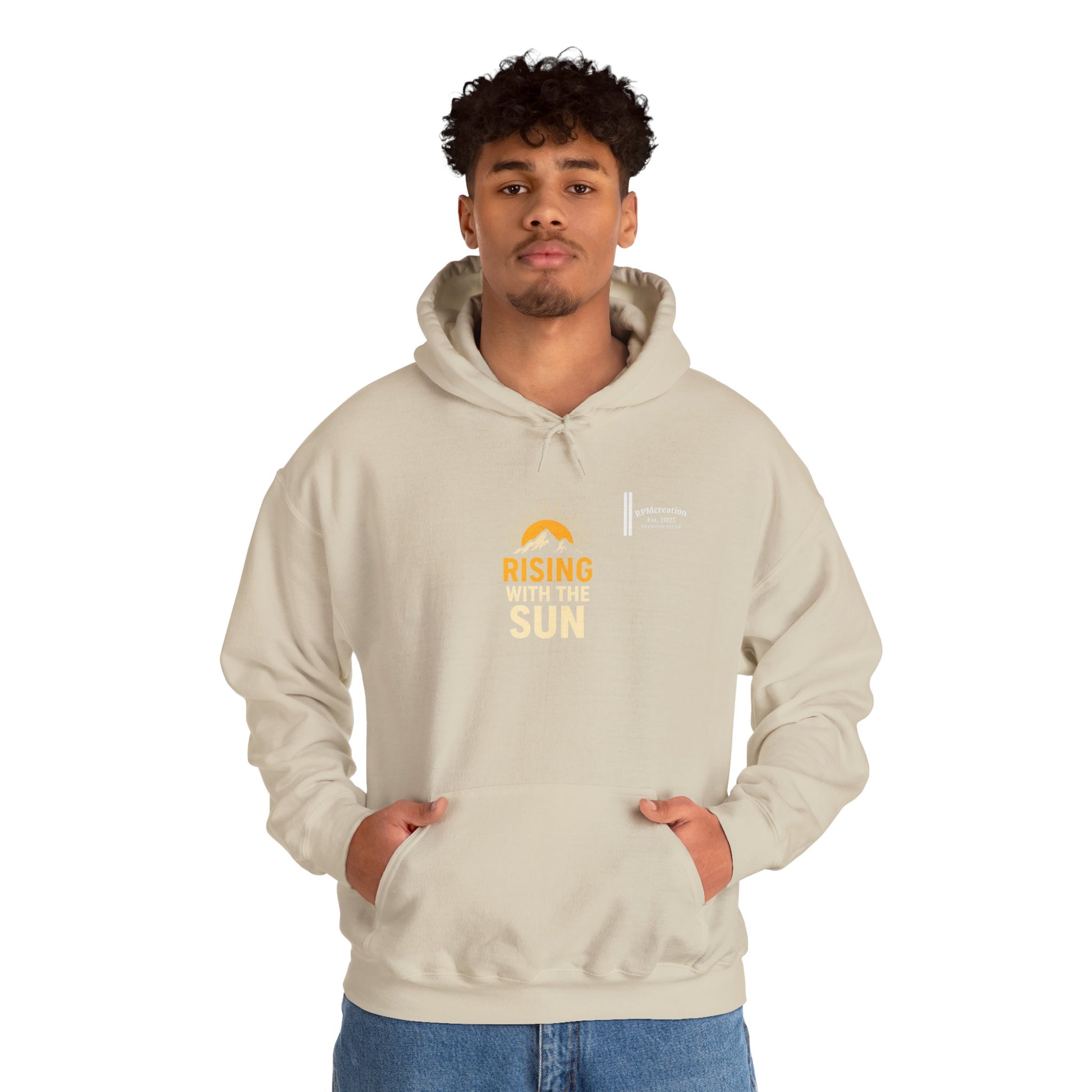 Rising Sun Hoodie with Money Bow Design | Cozy Unisex Sweatshirt for Chill Days, Gift for Friends, Streetwear, Spring Fashion