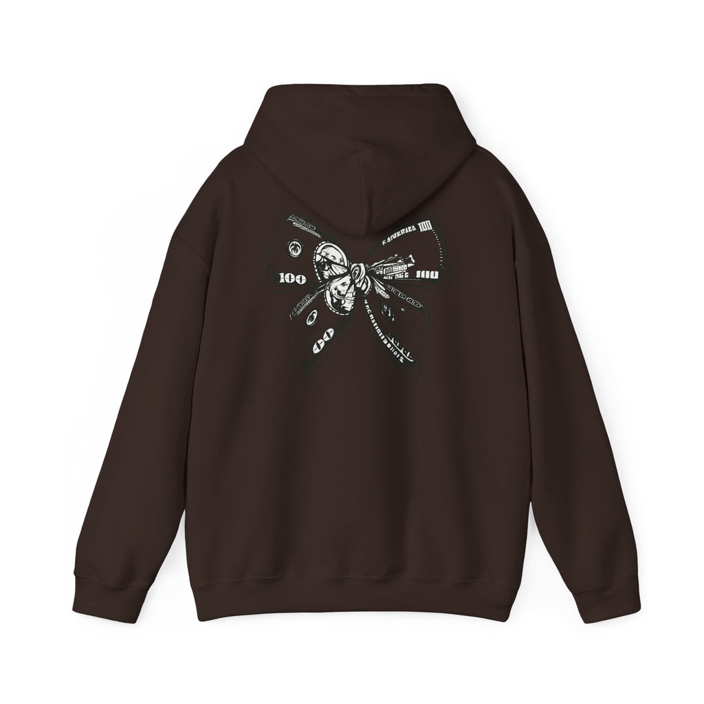 Rising Sun Hoodie with Money Bow Design | Cozy Unisex Sweatshirt for Chill Days, Gift for Friends, Streetwear, Spring Fashion