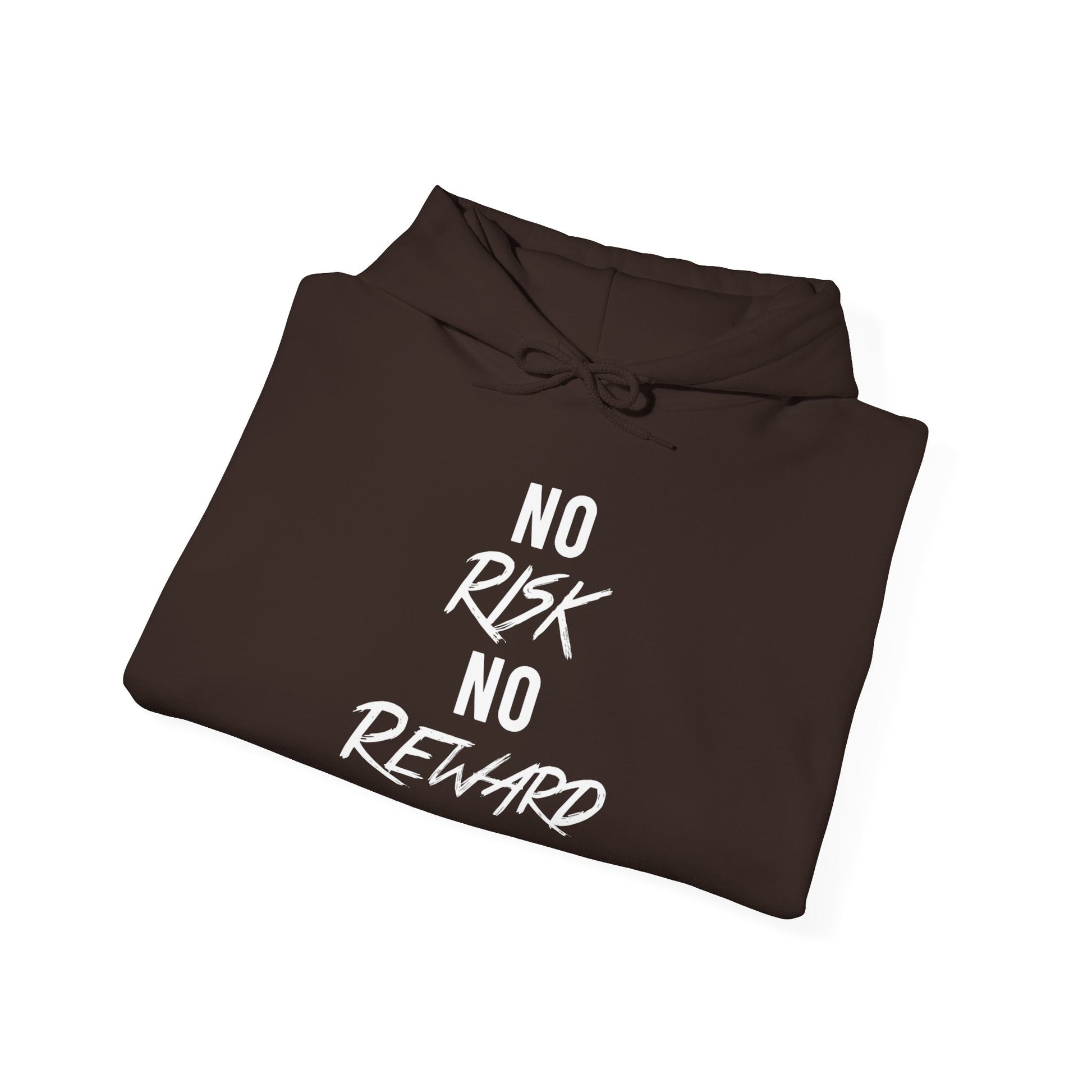 No Risk No Reward Hoodie — Motivational Black Pullover for Hustle & Gym