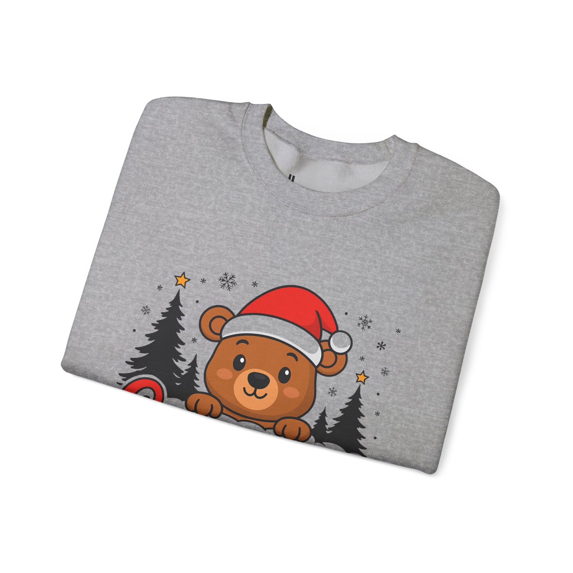 Christmas Bear Crewneck Sweatshirt – Cute Santa Bear Holiday Sweater