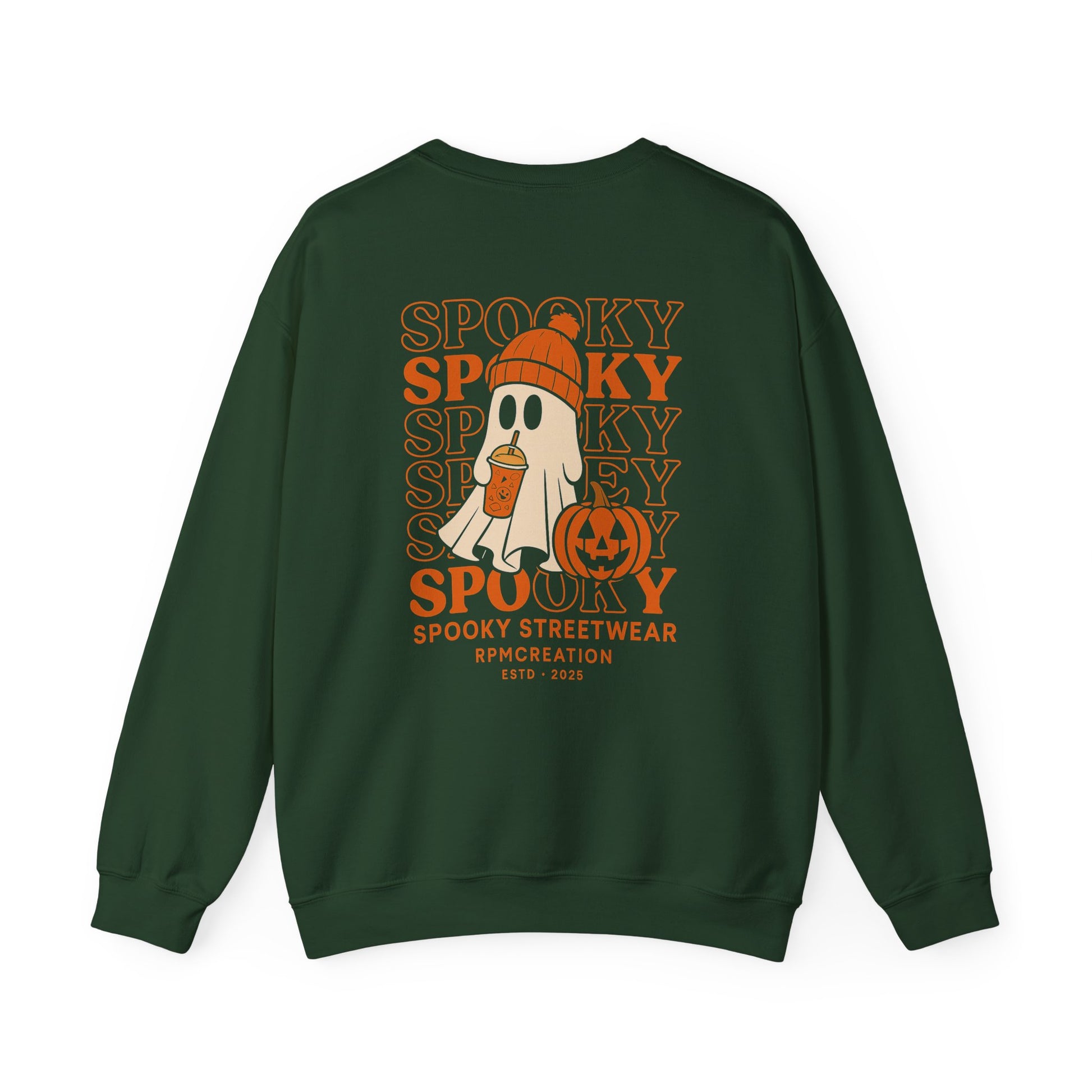 Spooky Streetwear Crewneck Sweatshirt - Unisex Halloween Essential