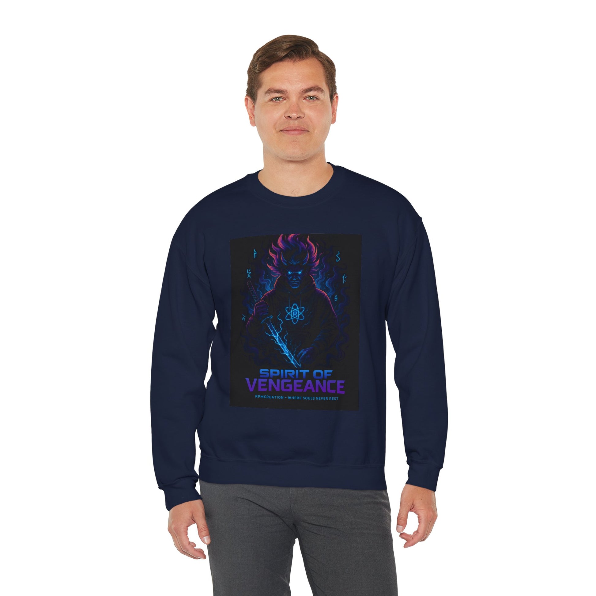 Spirit of Vengeance Sweatshirt | Unisex Crewneck | Cozy Casual Wear | Great for Fans | Halloween, Gifts, Everyday Style