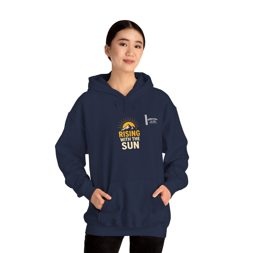 Rising Sun Hoodie with Money Bow Design | Cozy Unisex Sweatshirt for Chill Days, Gift for Friends, Streetwear, Spring Fashion