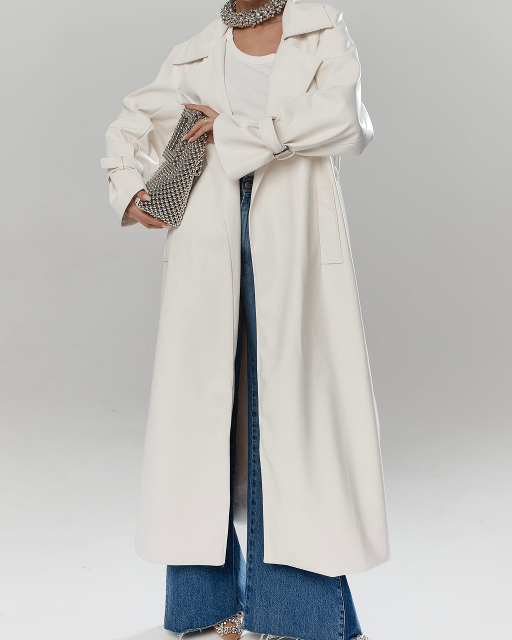 ✨ Premium Oversized Trench Coat – Eco Leather (Limited Edition)