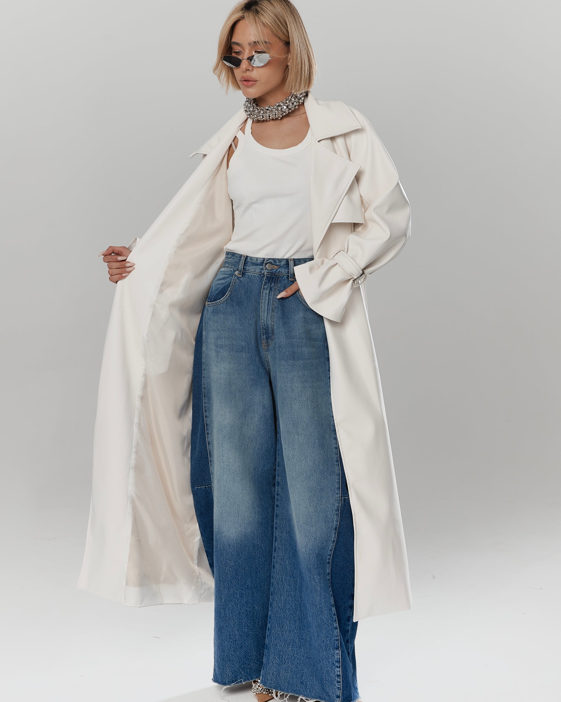 ✨ Premium Oversized Trench Coat – Eco Leather (Limited Edition)