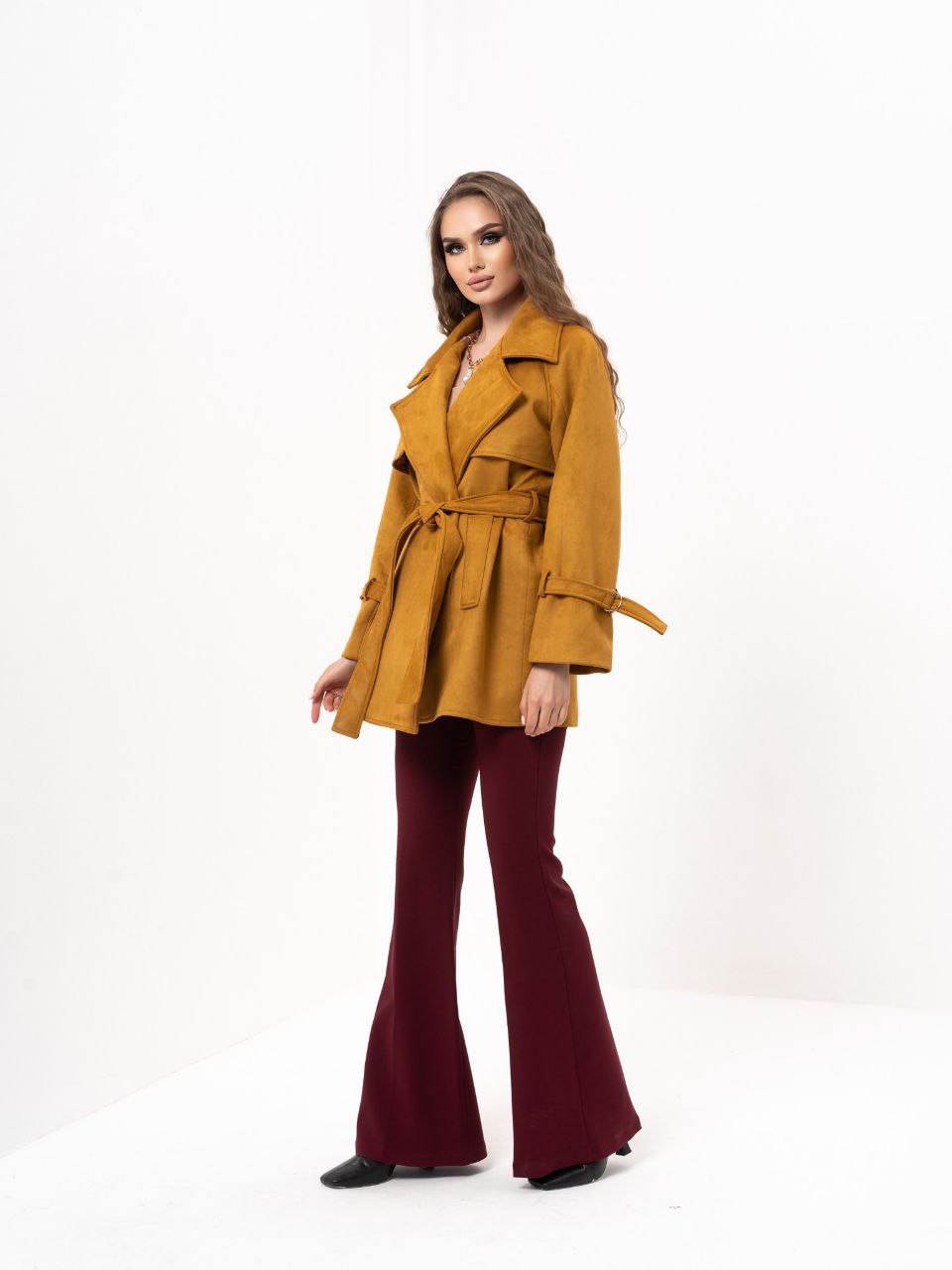 Eco Suede Trench Coat for Women – Premium Luxury Modern Classic