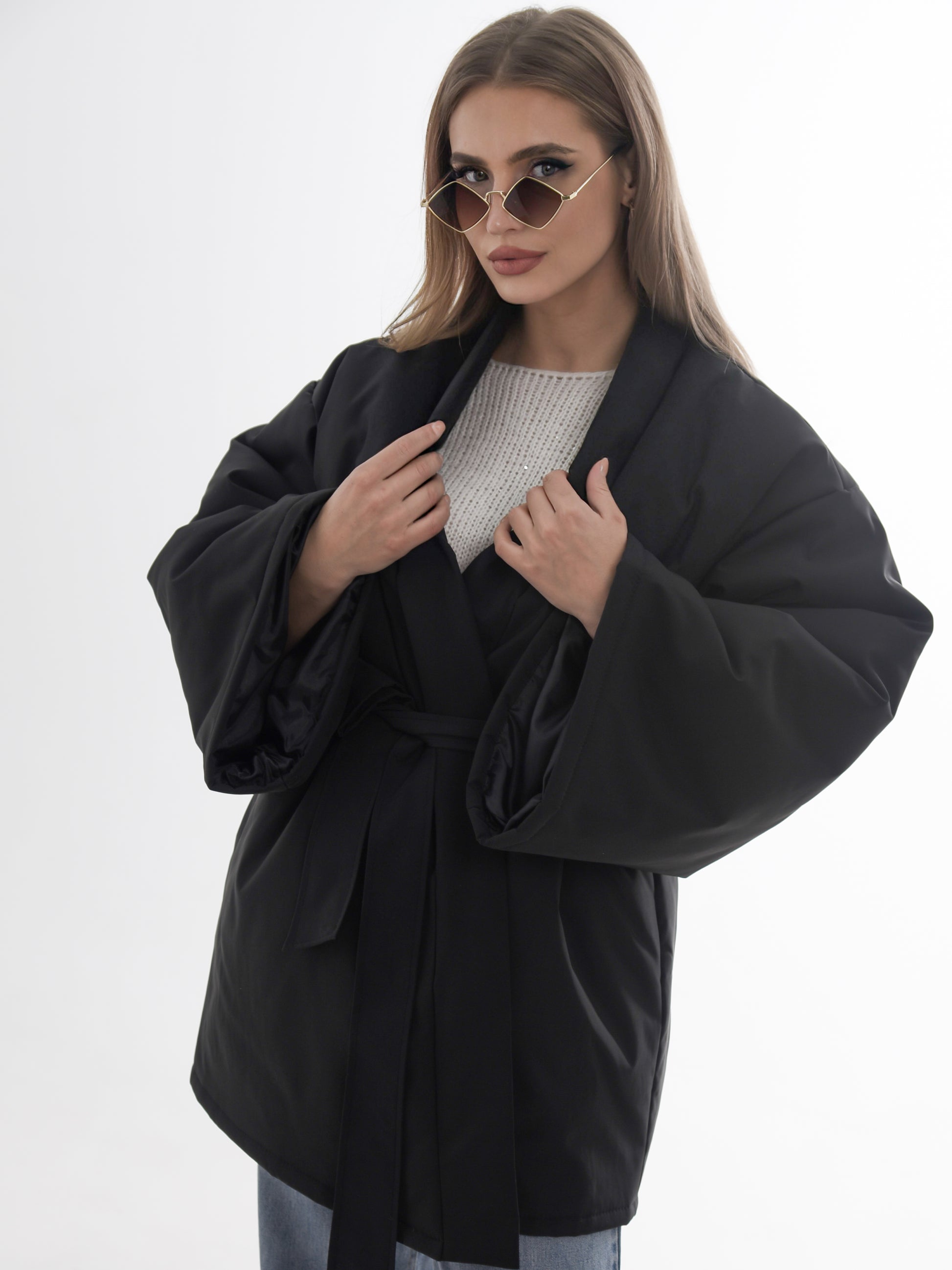 Oversized Kimono Jacket for Women – Burgundy, Coffee, Black & Violet