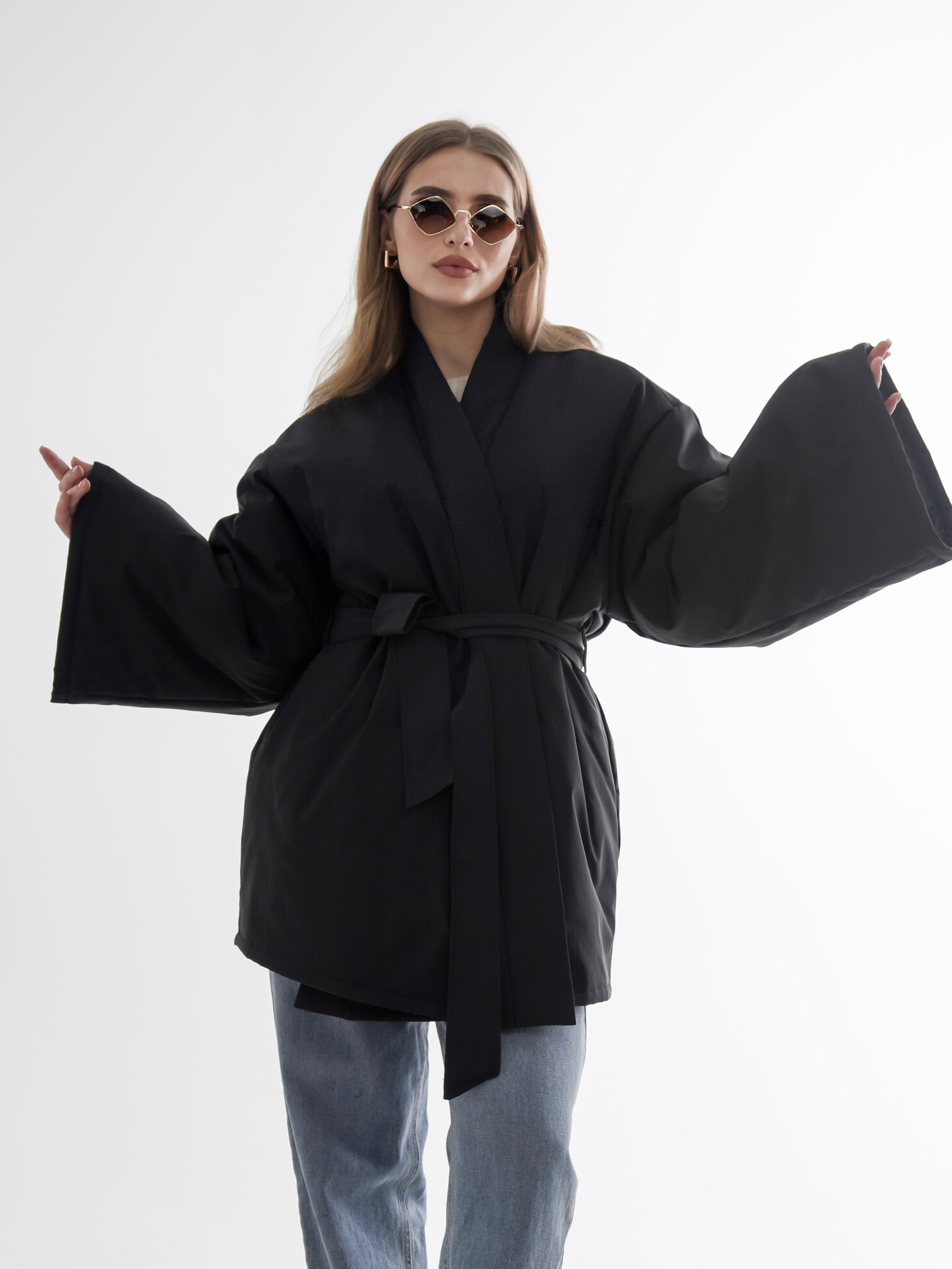 Oversized Kimono Jacket for Women – Burgundy, Coffee, Black & Violet