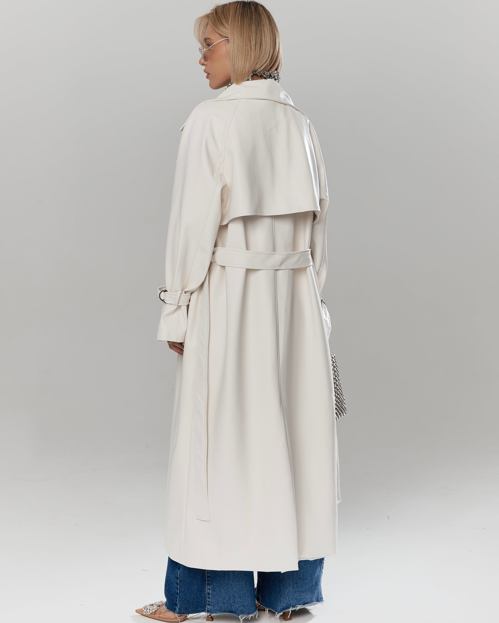 ✨ Premium Oversized Trench Coat – Eco Leather (Limited Edition)